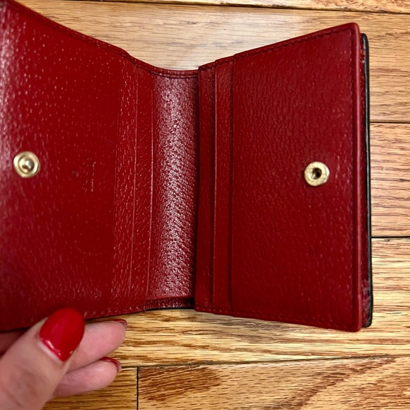 Gucci Card Case Wallet Monogram GG Supreme Tian Print - Picture 4 of 9